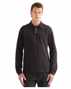 Koszulka Wrangler LS POLO SHIRT 112386983 Caviar