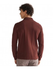 Koszulka Wrangler LS POLO SHIRT 112386984 Bitter Chocolate