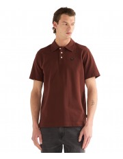 Koszulka Wrangler POLO SHIRT 112386986 Bitter Chocolate