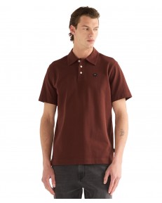 Koszulka Wrangler POLO SHIRT 112386986 Bitter Chocolate
