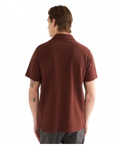 Koszulka Wrangler POLO SHIRT 112386986 Bitter Chocolate
