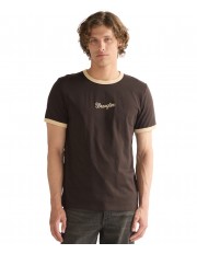 T-shirt Wrangler RINGER TEE 112386988 Chocolate Torte