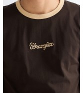 T-shirt Wrangler RINGER TEE 112386988 Chocolate Torte