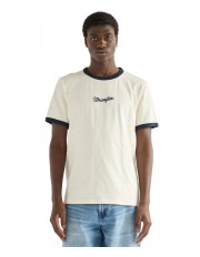 T-shirt Wrangler RINGER TEE 112386989 Antique White