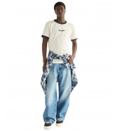 T-shirt Wrangler RINGER TEE 112386989 Antique White