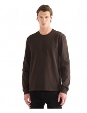 Koszulka Wrangler LS TEE 112386994 Chocolate Torte