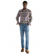 Koszula Wrangler WESTERN SHIRT 112386995 Soft Brown