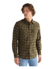 Koszula Wrangler WESTERN SHIRT 112386996 Olive Night