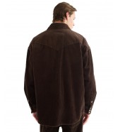 Koszula Wrangler OVERSIZED WESTERN SHIRT 112387001 Coffee