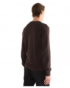 Sweter Wrangler CREW NECK KNIT 112387003 Chocolate Torte
