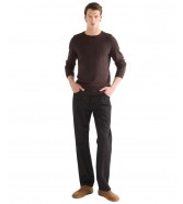 Sweter Wrangler CREW NECK KNIT 112387003 Chocolate Torte
