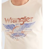 T-shirt Wrangler AMERICANA TEE 112387010 Worn White