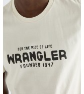 T-shirt Wrangler GRAPHIC TEE 112387013 Worn White