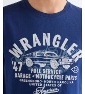 T-shirt Wrangler AMERICANA TEE 112387018 Blue Depths