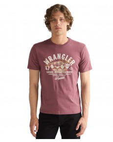 T-shirt Wrangler AMERICANA TEE 112387022 Rose Brown
