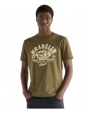 T-shirt Wrangler AMERICANA TEE 112387023 Olive Night