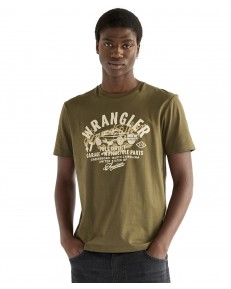 T-shirt Wrangler AMERICANA TEE 112387023 Olive Night