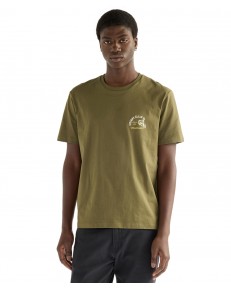T-shirt Wrangler SMALL GRAPHIC TEE 112387031 Olive Night
