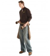 Bluza Wrangler HALF ZIP SWEATSHIRT 112387039 Chocolate Torte