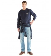Bluza Wrangler SMALL GRAPHIC CREW 112387040 Dark Sapphire