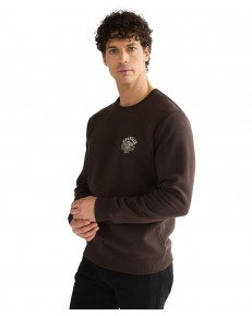 Bluza Wrangler SMALL GRAPHIC CREW 112387041 Chocolate Torte