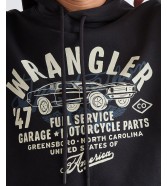Bluza Wrangler AMERICANA HOODIE 112387046 Black Beauty