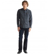Koszula Wrangler WESTERN SHIRT 112387073 Heathered Indigo