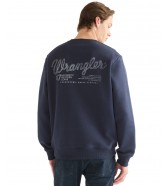 Bluza Wrangler GRAPHIC CREW 112387079 Dark Sapphire