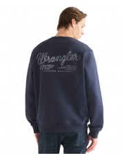 Bluza Wrangler GRAPHIC CREW 112387079 Dark Sapphire