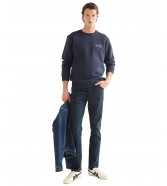 Bluza Wrangler GRAPHIC CREW 112387079 Dark Sapphire