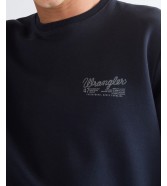 Bluza Wrangler GRAPHIC CREW 112387079 Dark Sapphire