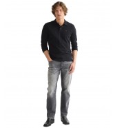 Koszulka Wrangler LS POLO SHIRT 112387207 Black