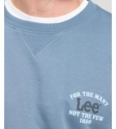 Bluza Lee SMALL LOGO SWS 112387296 Vintage Blue