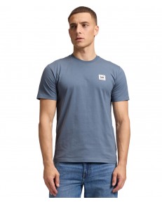 T-shirt Lee WOVEN LABEL TEE 112387314 Vintage Blue