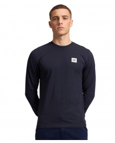 Koszulka Lee LS WOBBLY LOGO TEE 112387316 Rabel Navy