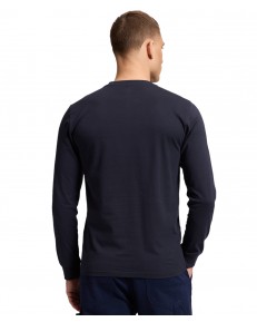 Koszulka Lee LS WOBBLY LOGO TEE 112387316 Rabel Navy