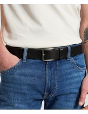 Pasek Lee EMBOSSED LOGO BELT 112387427 Black