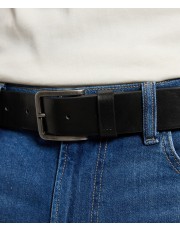 Pasek Lee EMBOSSED LOGO BELT 112387427 Black