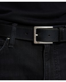 Pasek Lee FORMAL LEATHER BELT 112387479 Black