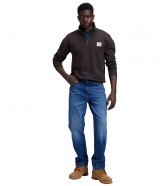 Bluza Lee WORKWEAR HALF ZIP HOODIE 112387542 Chocolate Torte