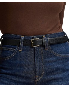 Pasek Lee LEATHER BELT 112387549 Black