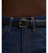 Pasek Lee LEATHER BELT 112387549 Black