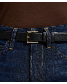 Pasek Lee LEATHER BELT 112387549 Black