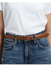 Pasek Lee LEATHER BELT 112387550 Dark Brown