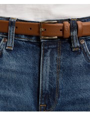 Pasek Lee LEATHER BELT 112387550 Dark Brown