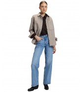 Kurtka Lee RELAXED UTILITY OVERSHIRT 112387566 Warm Gray Heather