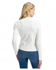 Sweter Lee KNITTED CARDIGAN 112387571 Ecru
