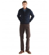 Sweter Wrangler QUARTER ZIP KNIT 112387646 Dark Sapphire