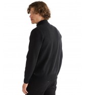 Sweter Wrangler QUARTER ZIP KNIT 112387648 Black
