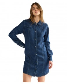 Sukienka Wrangler DENIM DRESS 112387666 Dark Stone